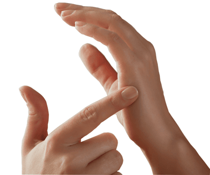 what is eft tapping - tapping points on hand
